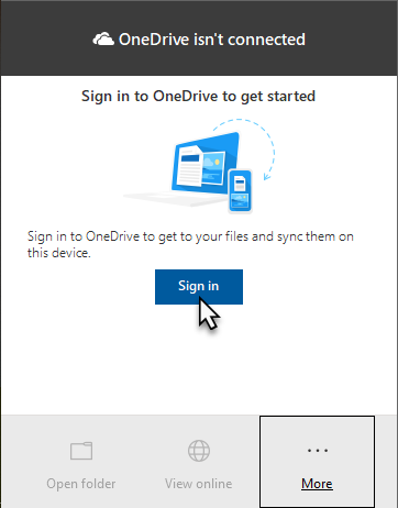 sign into microsoft one drive